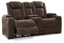 Load image into Gallery viewer, Soundcheck Earth Power Reclining Loveseat with Console
