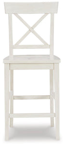 Stuven White Counter Height Bar Stool (Set of 2)