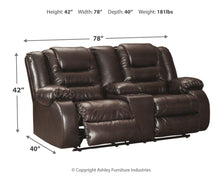 Load image into Gallery viewer, Vacherie - Dbl Rec Loveseat W/console
