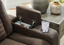 Load image into Gallery viewer, Soundcheck Earth Power Reclining Loveseat with Console
