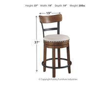 Load image into Gallery viewer, Valebeck - Uph Swivel Barstool (1/cn)
