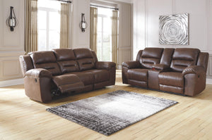 Stoneland - Dbl Rec Loveseat W/console