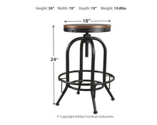 Load image into Gallery viewer, Valebeck - Tall Swivel Barstool (2/cn)
