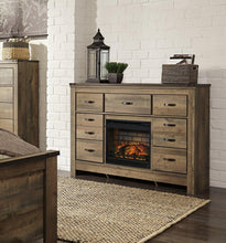 Load image into Gallery viewer, Trinell Dresser with Electric Fireplace
