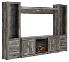 Load image into Gallery viewer, Wynnlow 4-Piece Entertainment Center with Electric Fireplace
