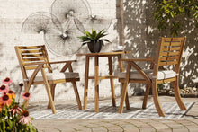 Load image into Gallery viewer, Vallerie Brown Outdoor Chairs with Table Set (Set of 3)
