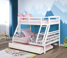 Load image into Gallery viewer, Elaine Wire-Brushed Warm Gray Twin/ Full Bunk Bed
