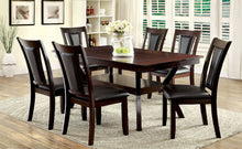 Load image into Gallery viewer, BRENT Dark Cherry 7 Pc. Dining Table Set

