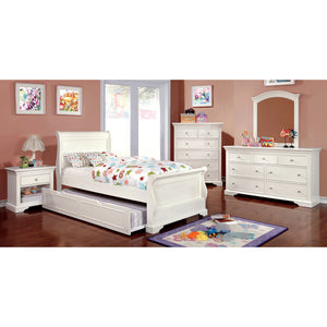 White 4 Pc. Twin Bedroom Set