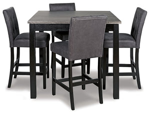 Garvine Counter Height Dining Table and Bar Stools (Set of 5)