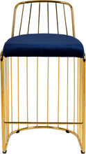 Load image into Gallery viewer, Gio Navy Velvet Stool
