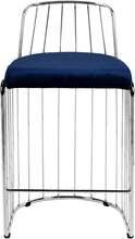 Load image into Gallery viewer, Gio Navy Velvet Stool
