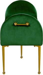 Owen Green Velvet Bench