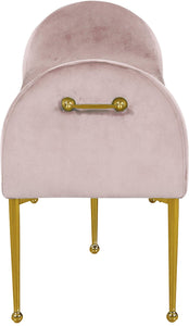 Owen Pink Velvet Bench