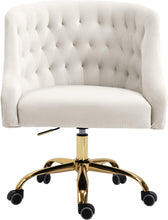 Load image into Gallery viewer, Arden Cream Velvet Office Chair
