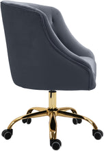 Load image into Gallery viewer, Arden Grey Velvet Office Chair
