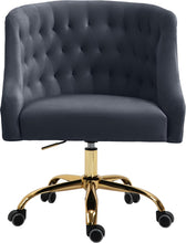 Load image into Gallery viewer, Arden Grey Velvet Office Chair
