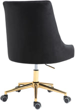 Load image into Gallery viewer, Karina Black Velvet Office Chair
