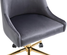 Load image into Gallery viewer, Karina Grey Velvet Office Chair
