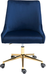 Karina Navy Velvet Office Chair