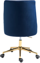 Load image into Gallery viewer, Karina Navy Velvet Office Chair
