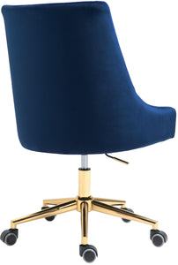 Karina Navy Velvet Office Chair