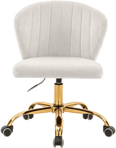 Finley Cream Velvet Office Chair