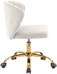 Finley Cream Velvet Office Chair