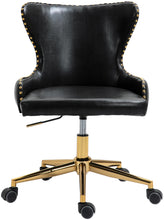 Load image into Gallery viewer, Hendrix Black Faux Leather Office Chair
