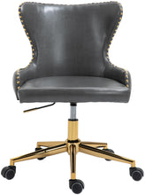 Load image into Gallery viewer, Hendrix Grey Faux Leather Office Chair
