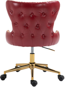 Hendrix Red Faux Leather Office Chair