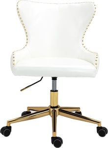 Hendrix White Faux Leather Office Chair