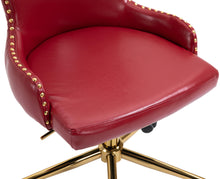 Load image into Gallery viewer, Hendrix Red Faux Leather Office Chair
