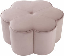 Load image into Gallery viewer, Daisy Pink Velvet Ottoman

