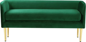 Audrey Green Velvet Bench