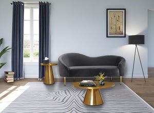 Martini Brushed Gold Coffee Table