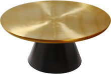 Load image into Gallery viewer, Martini Brushed Gold/Matte Black Coffee Table
