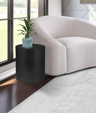 Load image into Gallery viewer, Cylinder Matte Black End Table
