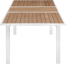 Load image into Gallery viewer, Nizuc Brown manufactured wood Outdoor Patio Extendable Aluminum Dining Table
