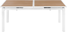 Load image into Gallery viewer, Nizuc Brown manufactured wood Outdoor Patio Extendable Aluminum Dining Table
