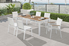 Load image into Gallery viewer, Nizuc Brown manufactured wood Outdoor Patio Extendable Aluminum Dining Table
