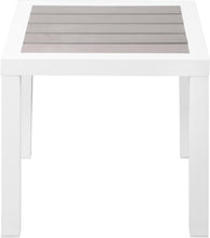 Load image into Gallery viewer, Nizuc Grey manufactured wood Outdoor Patio Aluminum End Table
