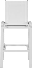 Load image into Gallery viewer, Nizuc White Mesh Waterproof Fabric Outdoor Patio Aluminum Mesh Barstool
