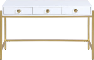 Abigail White / Gold Desk/Console