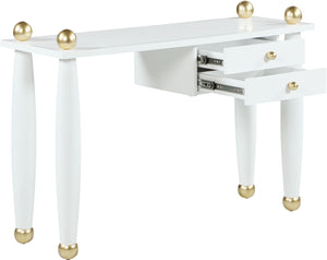 Etro White / Gold Desk/Console