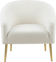 Load image into Gallery viewer, Barlow White Faux Sheepskin Fur Accent Chair
