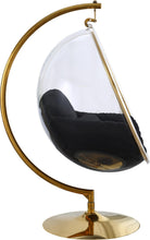 Load image into Gallery viewer, Luna Black Fabric Acrylic Swing Bubble Accent Chair (2 Boxes)
