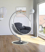 Load image into Gallery viewer, Luna Grey Durable Fabric Acrylic Swing Chair
