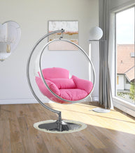 Load image into Gallery viewer, Luna Pink Durable Fabric Acrylic Swing Chair
