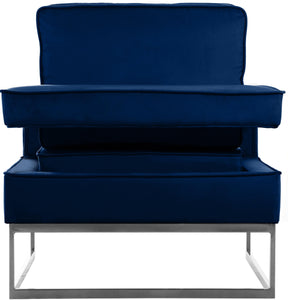 Noah Navy Velvet Accent Chair